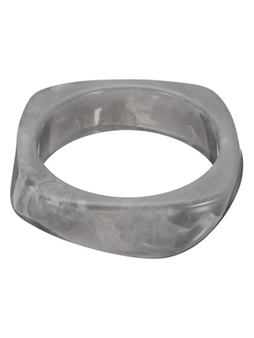 Chunky Irregular Acrylic Resin Bangle Bracelet, Cuff Wide Geometric